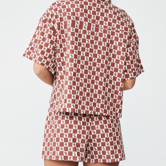 Ginger bread linen blend woven sleep set NWT - Picture 2 of 6